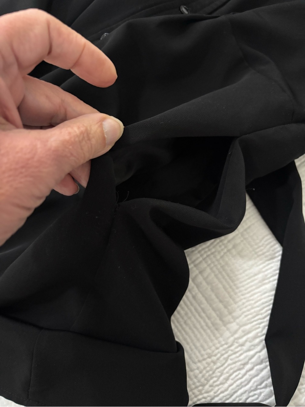 Karl Lagerfeld Black Tie-Waist Shirt Dress - Picture 8 of 10